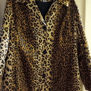 Leopard print coat